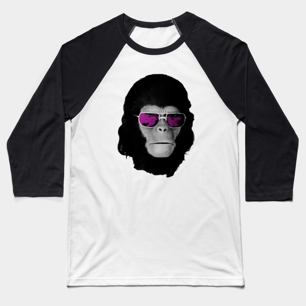 Cool monkey Cornelius in shades Baseball T-Shirt by ölümprints